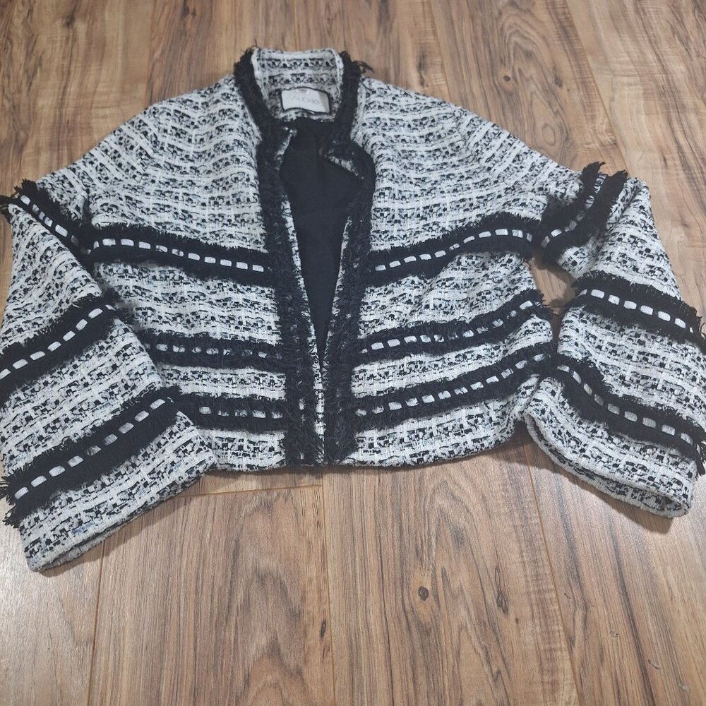 Alexis black white jacket size small